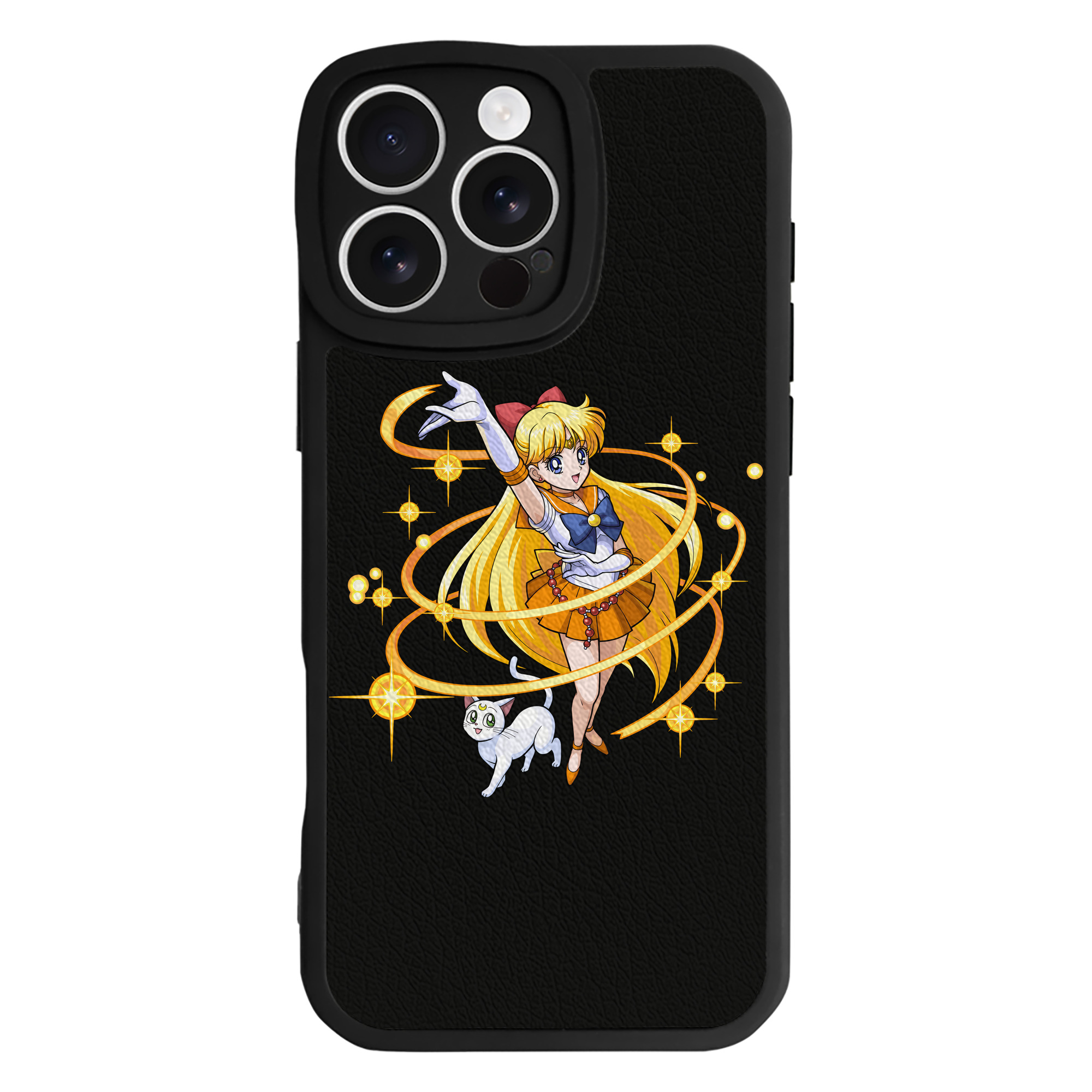 （画像用） 美少女戦士セーラームーン 愛野 美奈子 あいの みなこ Sailor Moon Aino Minako 【iPhone 16シリーズ対応】シリコンスマホケース（レザー調） 材質：シリコン